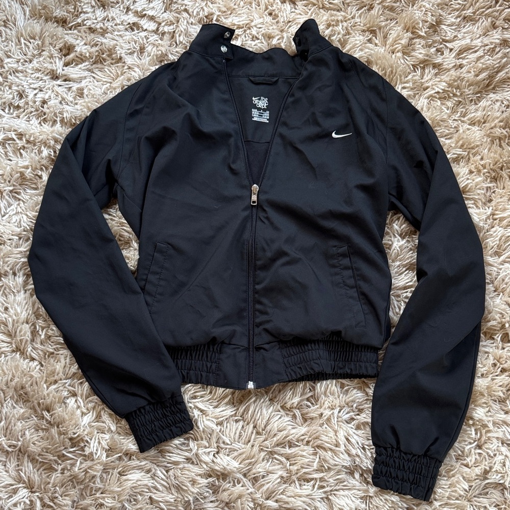 Nike Black Women's Lightweight Zip Bomber Jacket S(4-6)